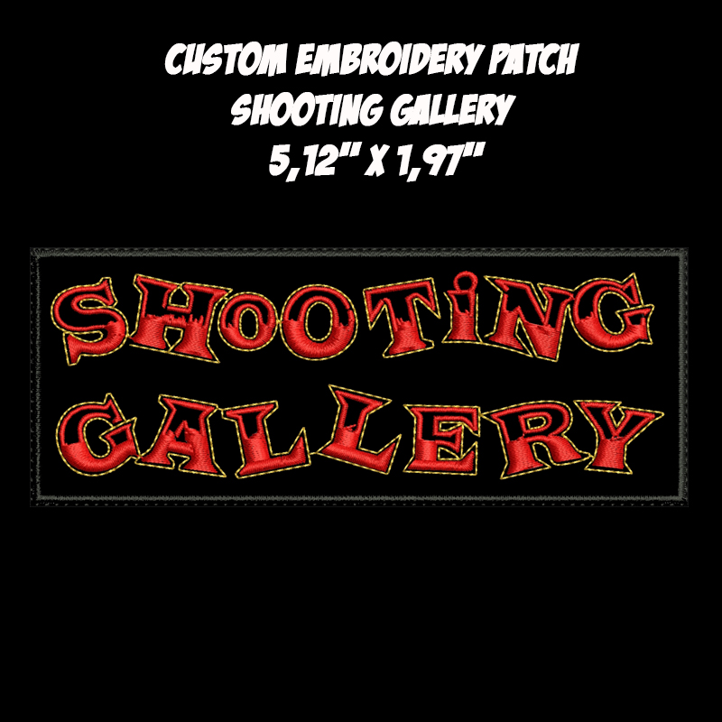 Shooting Gallery Sleaze Rock Hard Rock band embroidered patch