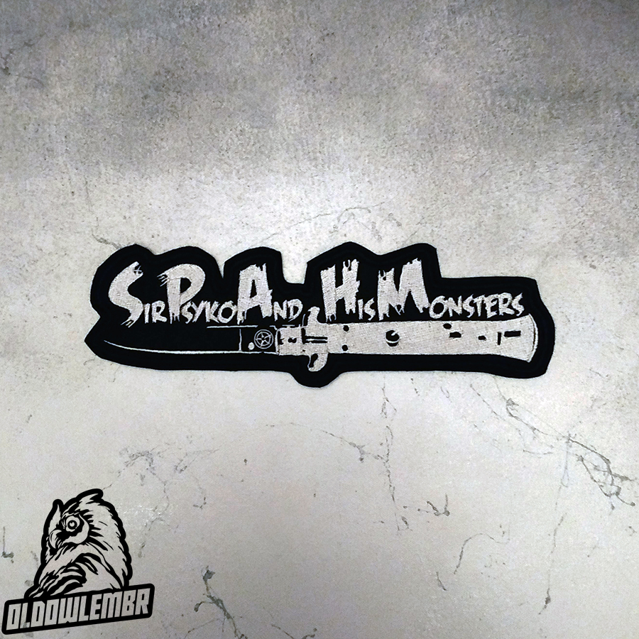 Sir Psyko & his Monsters Psychobilly band embroidered back patch