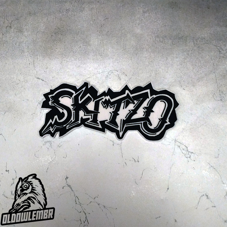 Skitzo Psychobilly Band embroidered back patch