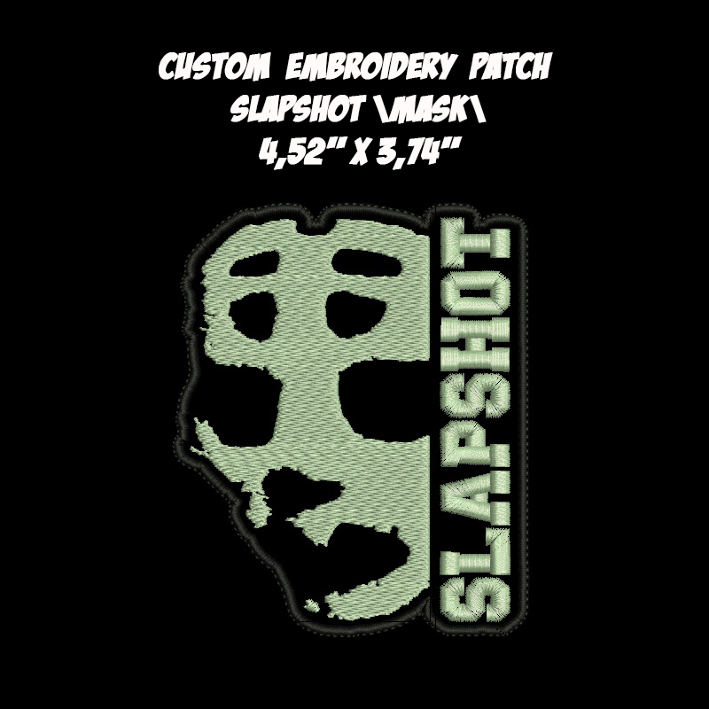 Slapshot \mask\ Hardcore Punk band embroidered patch