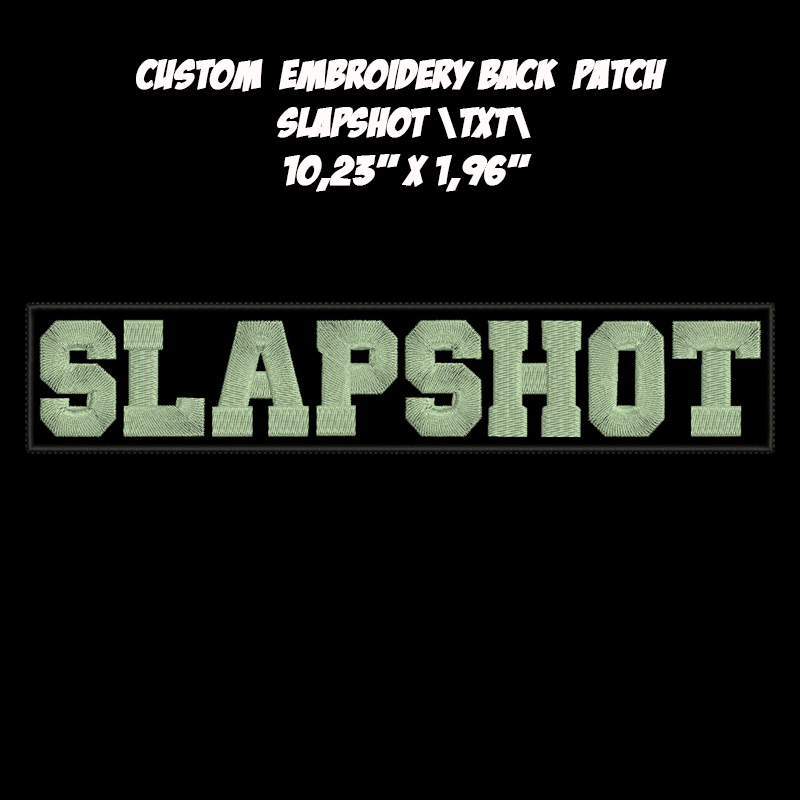 Slapshot \txt\ Hardcore Punk band embroidered back patch