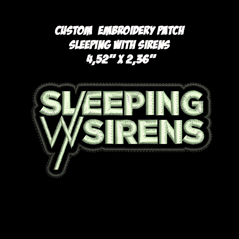 Sleeping with Sirens Post Hardcore band embroidered patch