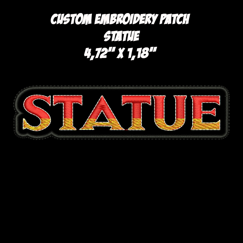 Statue Heavy Power Metal band embroidered patch