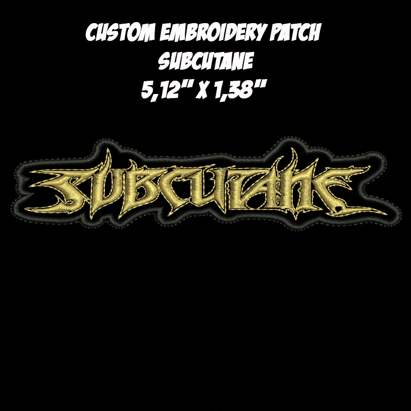 Subcutane Death Thrash Metal band embroidered patch