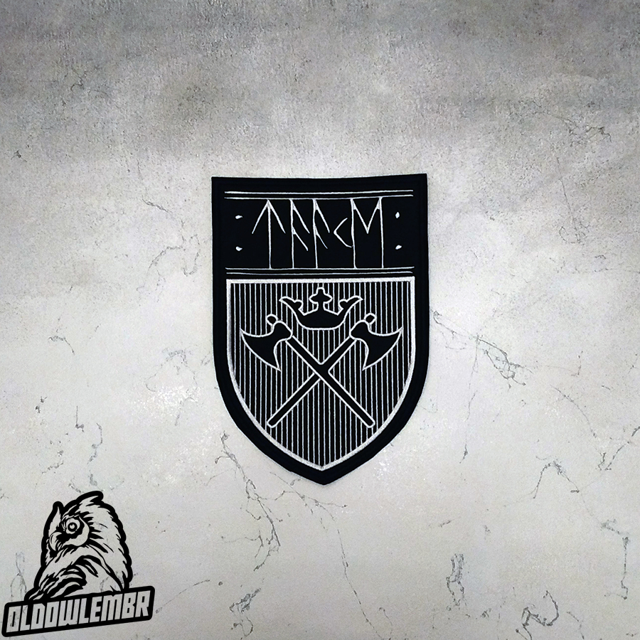 Taake \Shield\ Black Metal band embroidered back patch