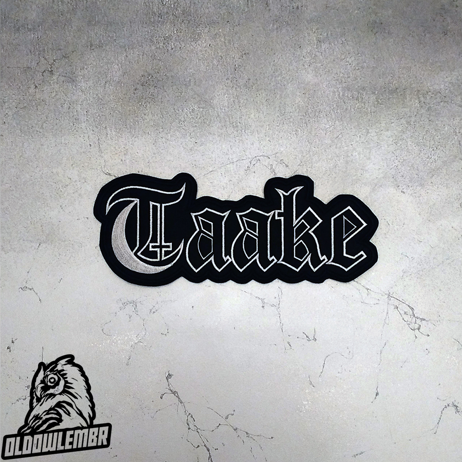 Taake \txt\ Norwegian Black Metal band embroidered back patch
