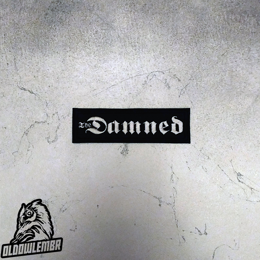 The Damned \txt\ Gothic Punk Rock band embroidered patch