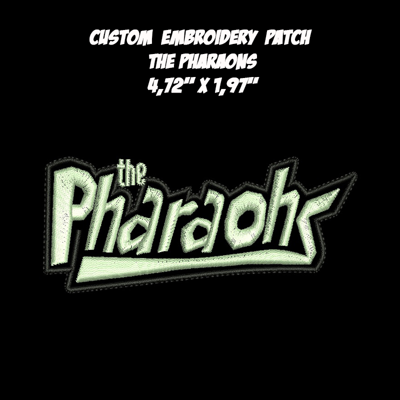 The Pharaohs \London 1888\  Psychobilly Rockabilly band embroidered patch