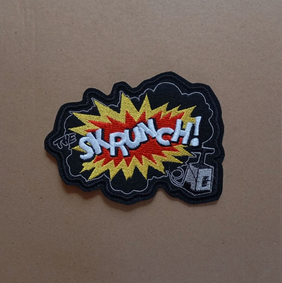 The Skrunch Oldschool Psychobilly band embroidered patch