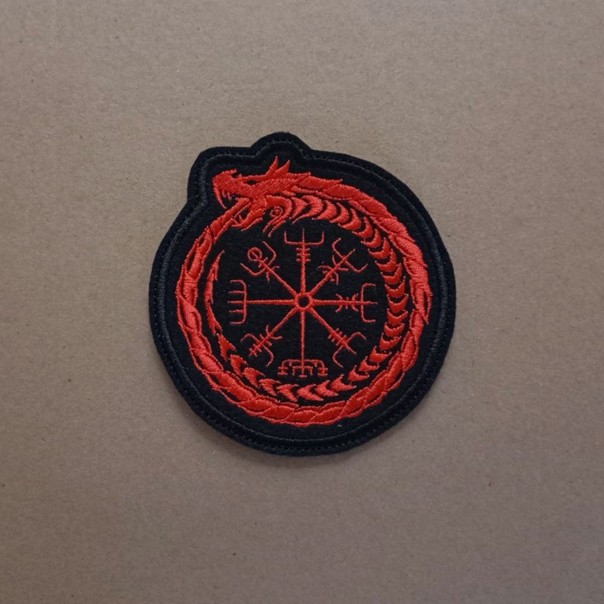 Jormungand \Vegvisir\ Viking Symbol embroidered patch