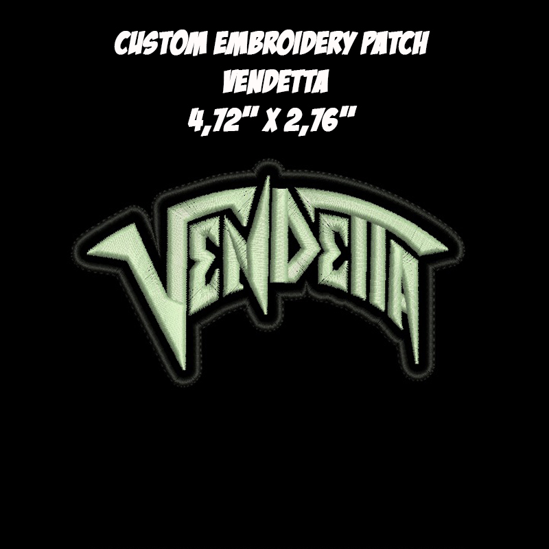 Vendetta Thrash Speed Heavy Metal band embroidered patch