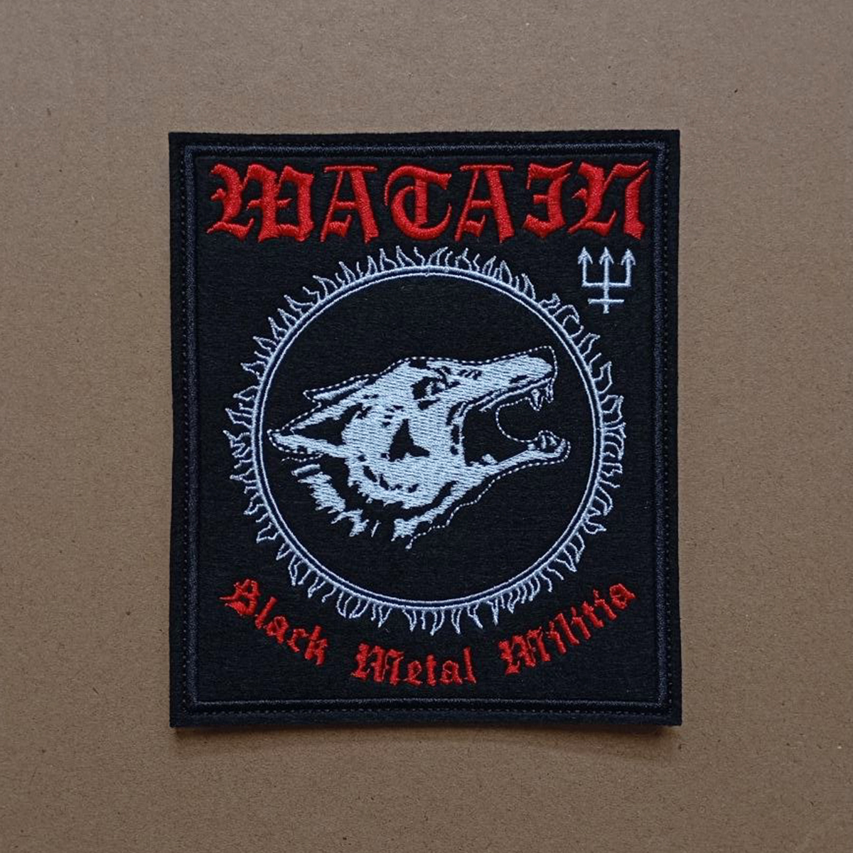 Watain Wolves Black Metal Militia band embroidered patch