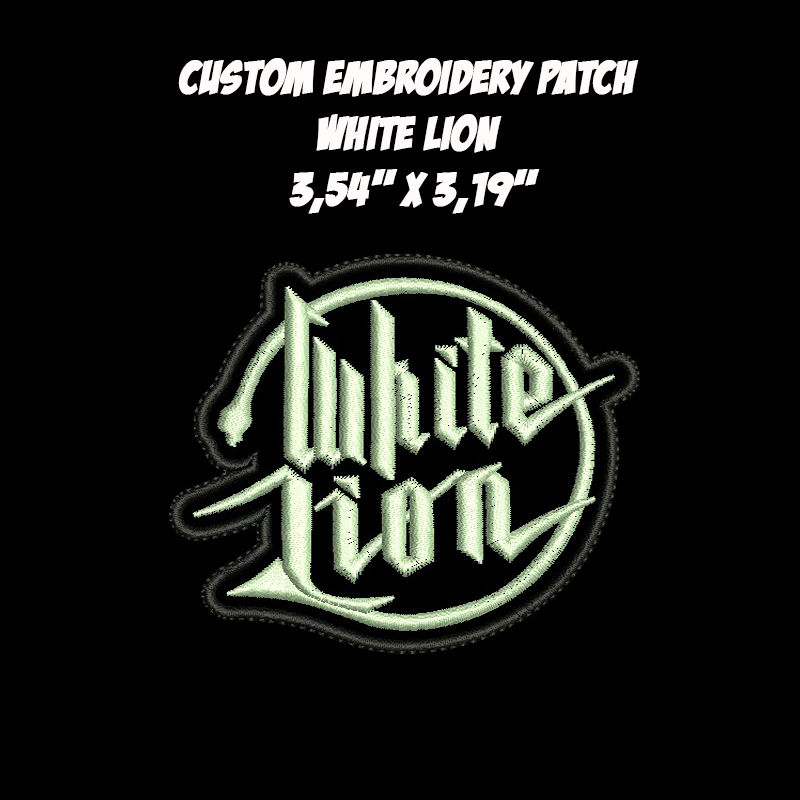 White Lion Glam Metal Hard Rock band embroidered patch