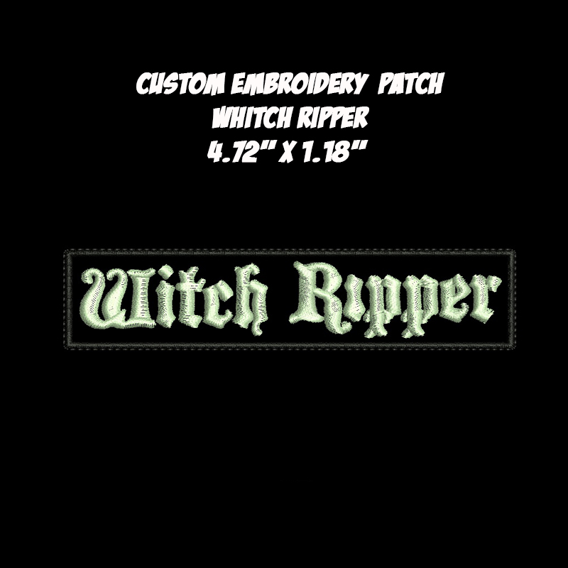 Witch Ripper Stoner Sludge Metal Band embroidered patch